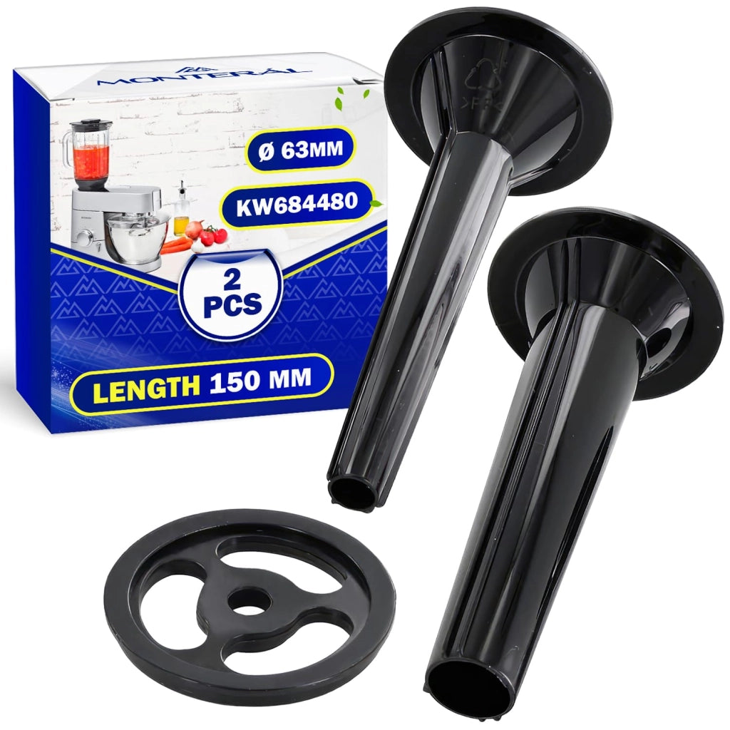 Accessorio per insaccare salsicce, composto da 2 parti, per macellerina, modello KW684480, 150 mm, diametro 63 mm