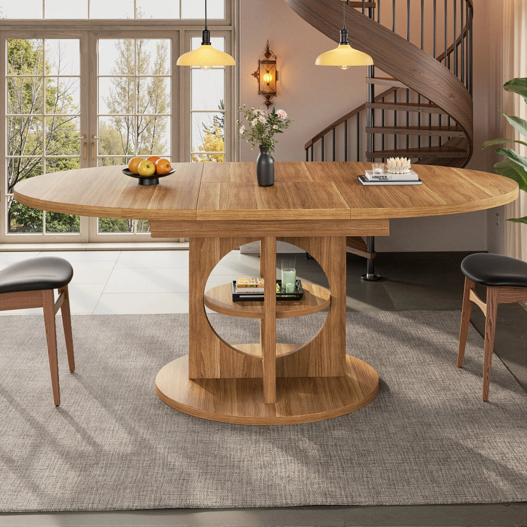 Tavolo da pranzo allungabile da 110 a 150 cm effetto legno