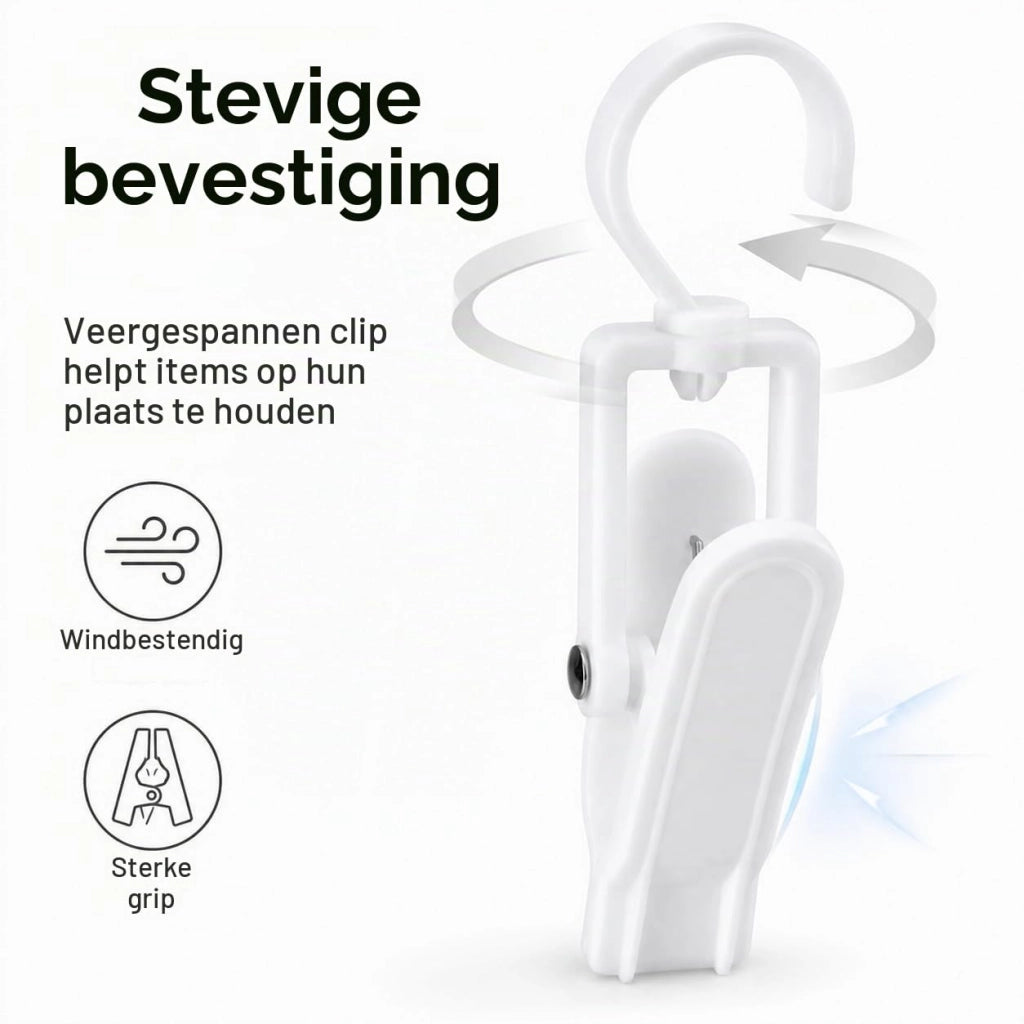 Confezione da 20 clip antiscivolo per appendini, clip per pantaloni, organizer per armadi