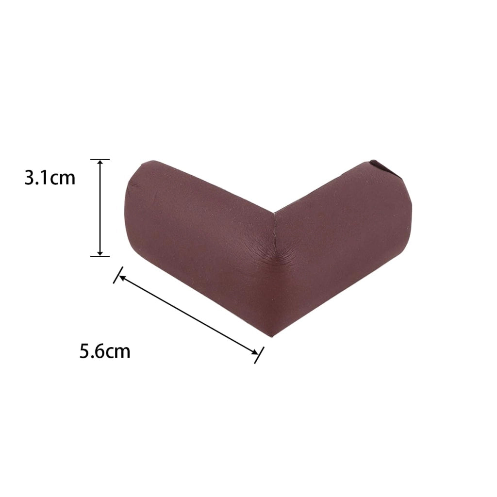 10 protezioni angolari, colore marrone, spessore 1,2 cm, per mobili