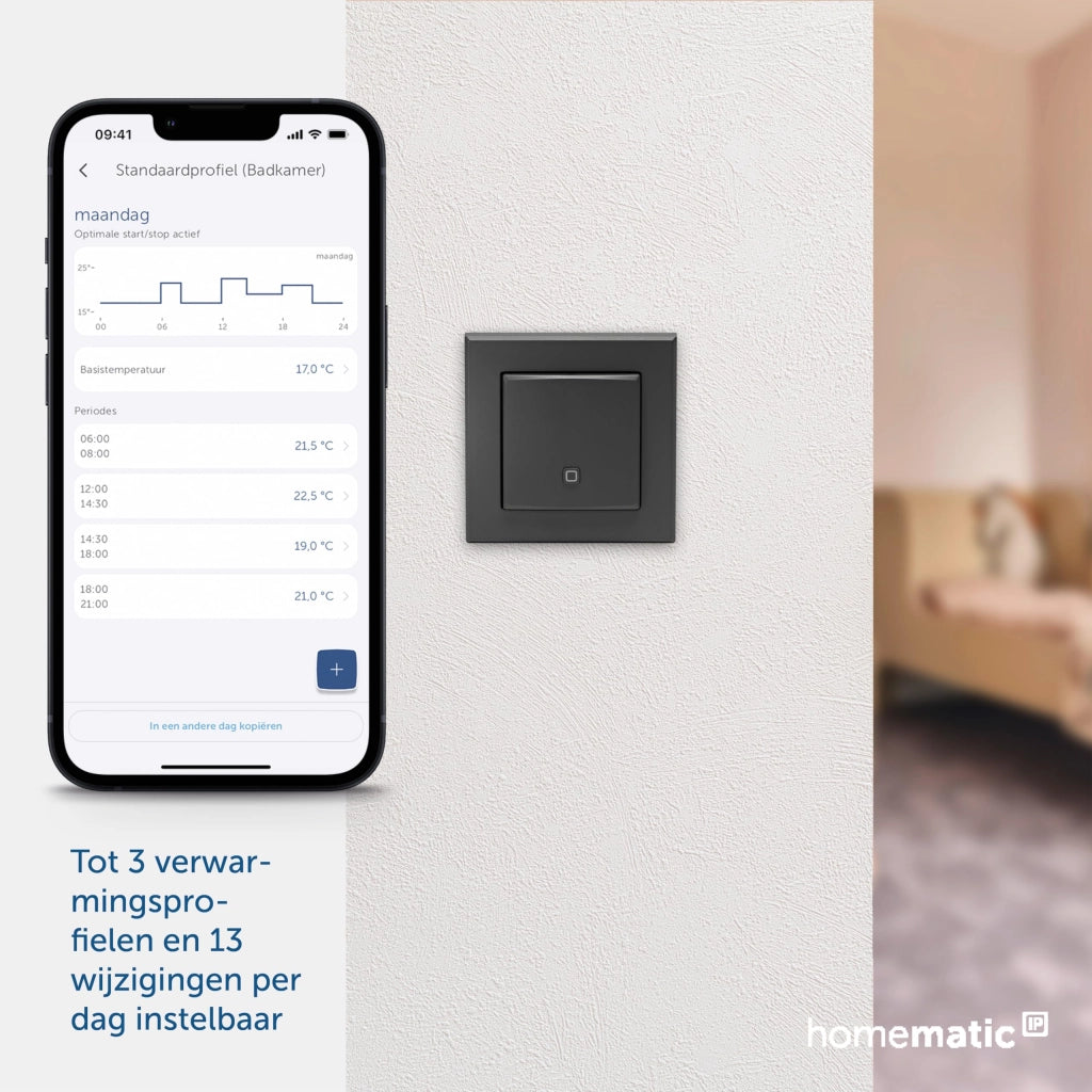 Sensore di temperatura e umidità interno, colore antracite, wireless