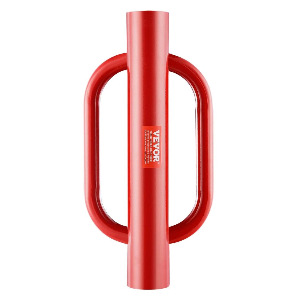 Battipalo Manuale per Recinzioni in Acciaio HXDZ-4 Diametro 104,4 mm 10,1 kg Rosso per Pali a T e Legno