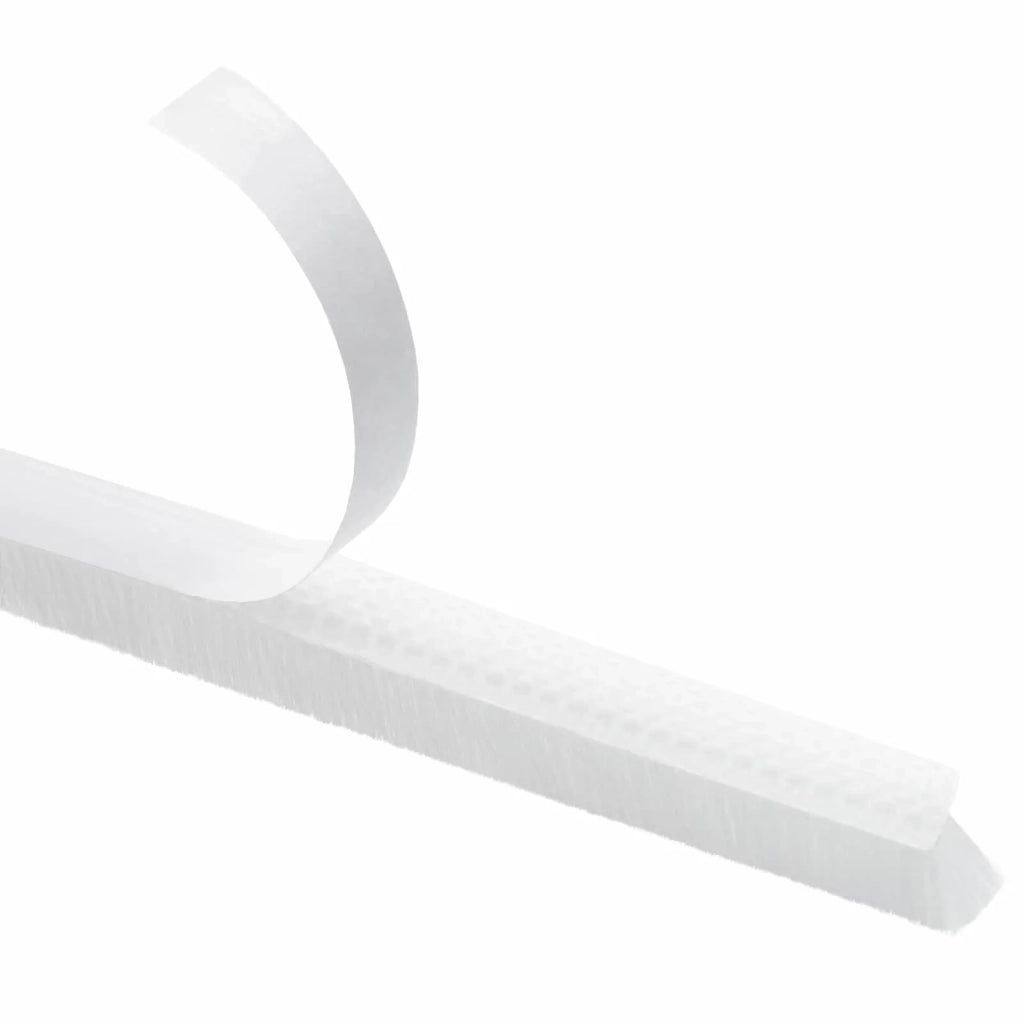 Guarnizione a spazzola autoadesiva 10 m PP Bianco 42045130