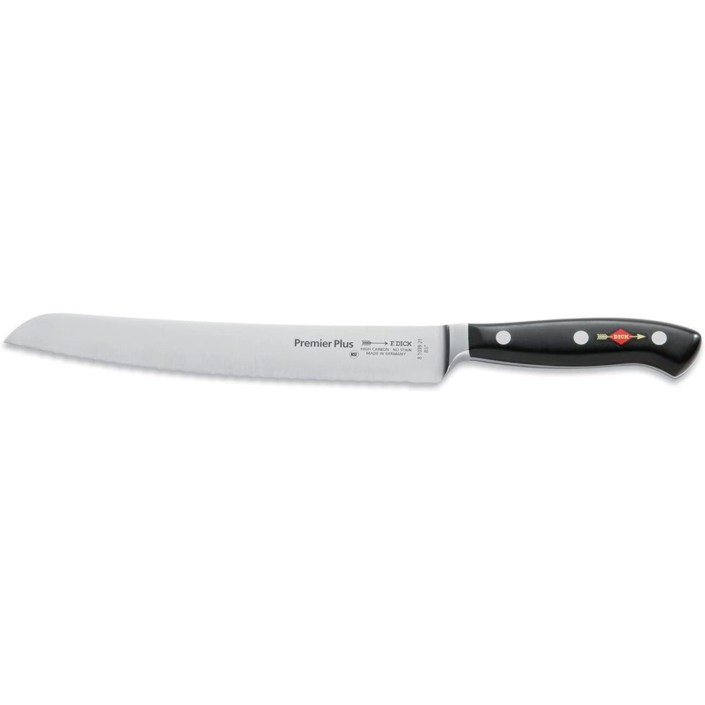 Coltello da pane, 20 cm, nero, acciaio inossidabile, 1 pezzo