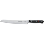 Coltello da pane, 20 cm, nero, acciaio inossidabile, 1 pezzo