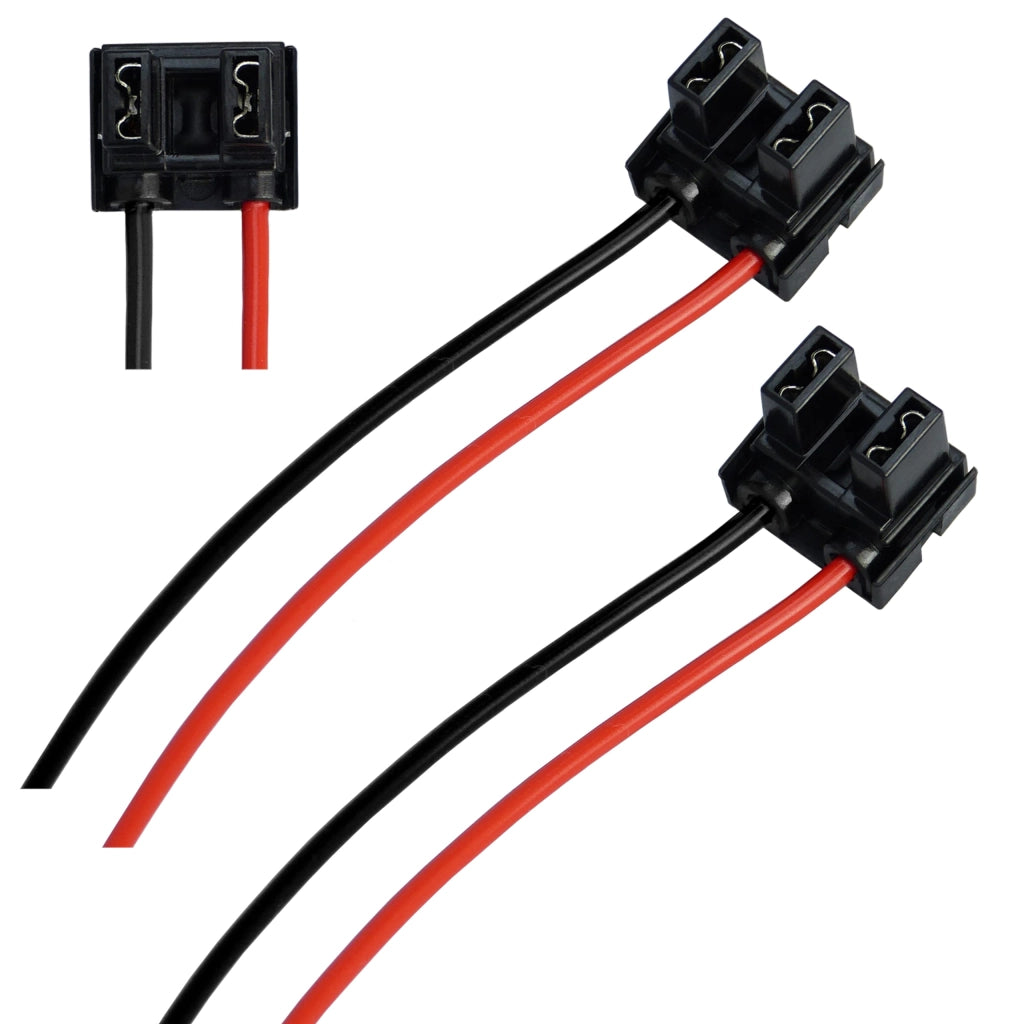 2 connettori per lampade H7 con attacco PX26d e cavo, per lampadine