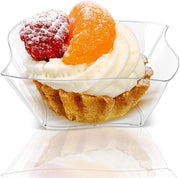 100 bicchieri per dessert, capacità 150 ml, trasparenti, in plastica, dimensioni 9 x 9 cm