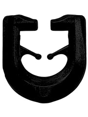 100 cursori per tende, compatibili con binari per tende, ganci per tende, colore nero, materiale plastico