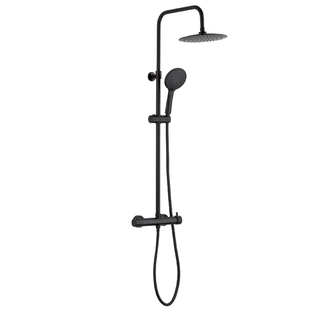 Sbarra doccia estendibile Star plus 01, nero opaco, 80-140 cm