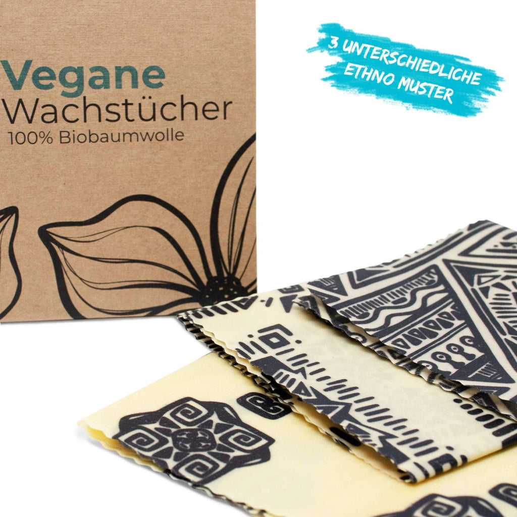 Stoffette lavabili vegane, senza plastica, set da 3, riutilizzabili