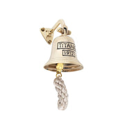 Campanella da parete, modello Titanic, in ottone, 10 cm, stile vintage