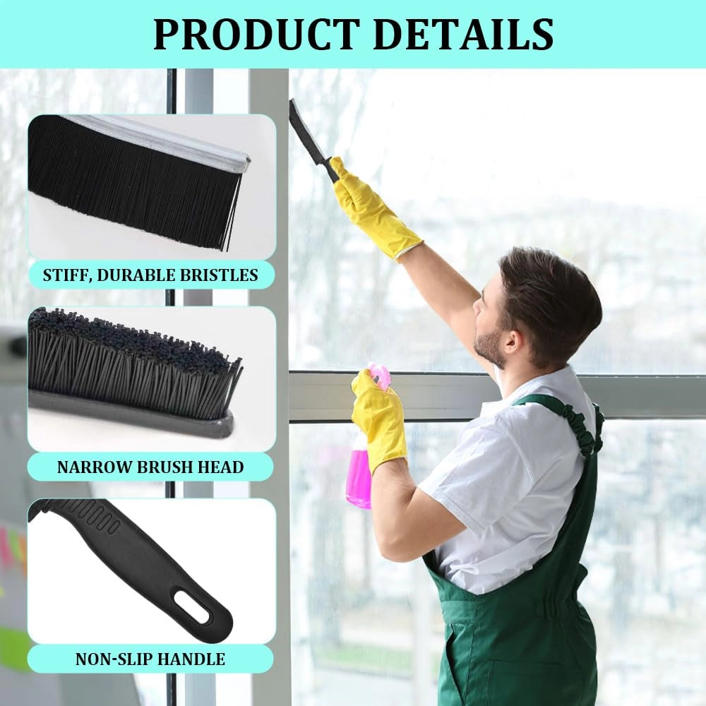 Set di 4 spazzole per la pulizia con setole rigide, multifunzione, 22 cm