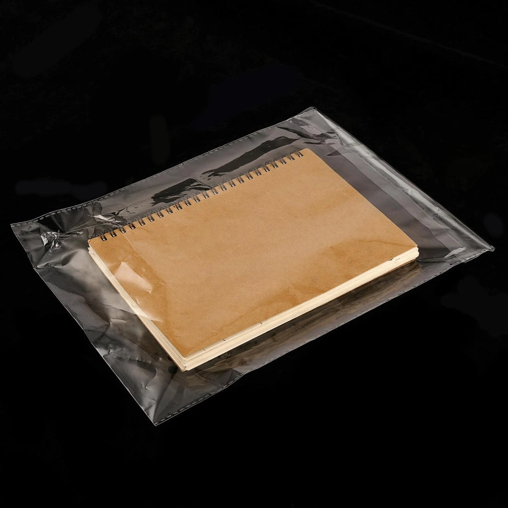 500 buste trasparenti A4, autoadesive, in OPP, dimensioni 22x34 cm