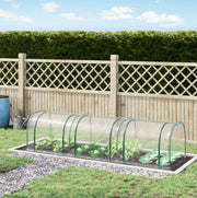 Serra a tunnel trasparente per orto 350 x 100 x 80 cm