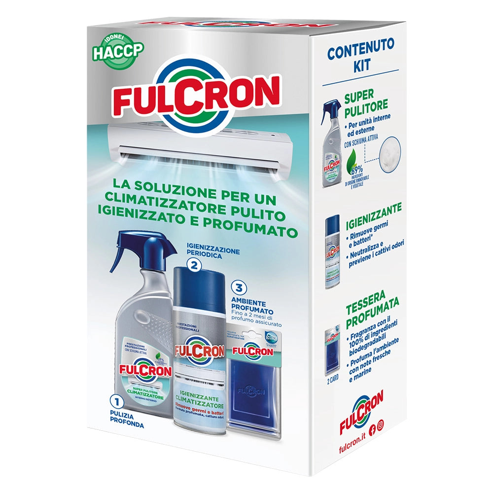 KIT PULIZIA PER CONDIZIONATORE 'FULCRON' cf da 3 prodotti