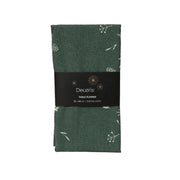 Runner da tavola natalizio verde con fiocchi 40 × 140 cm
