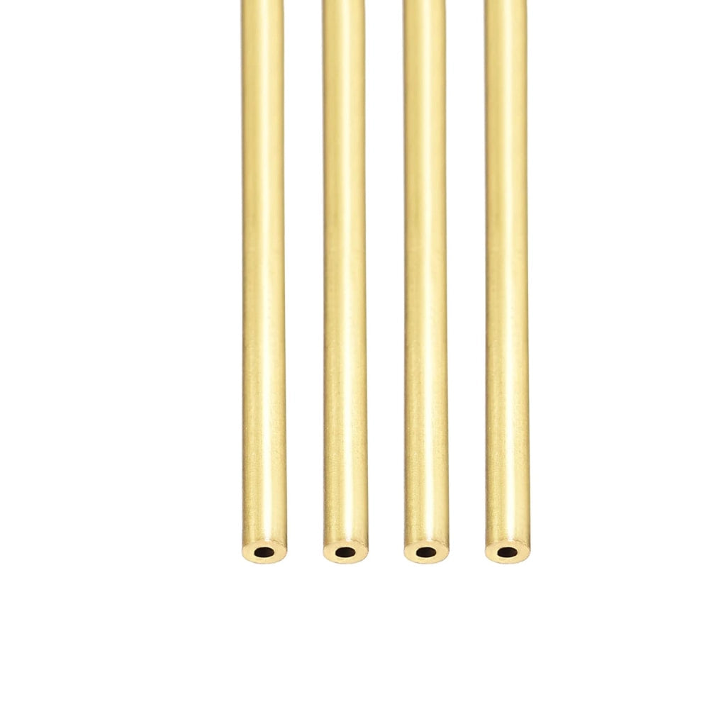 Tubo di ottone, 2x0,5x300 mm, 4 pezzi, rotondo, per hobby e cornici