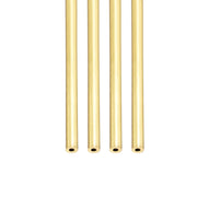 Tubo di ottone, 2x0,5x300 mm, 4 pezzi, rotondo, per hobby e cornici