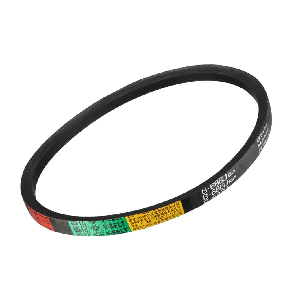 Cinghia a V, modello B-686/B27, dimensioni 27 pollici x 16 mm x 11 mm, in gomma, profilo B