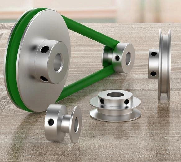 Puleggia da 30 mm di diametro, con foro di 11 mm, per cinghie a V di 4 mm