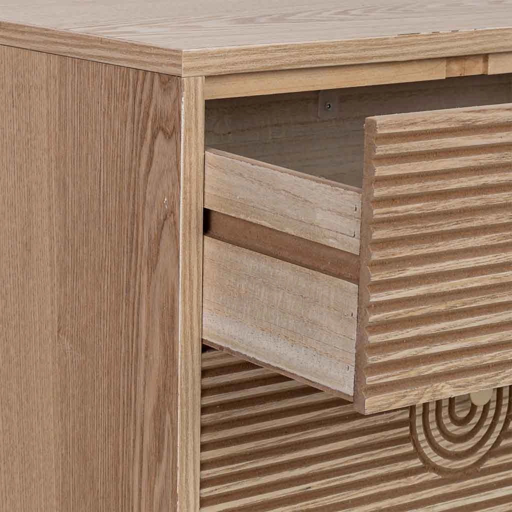 Cassettiera in legno marrone 45x36x100h cm