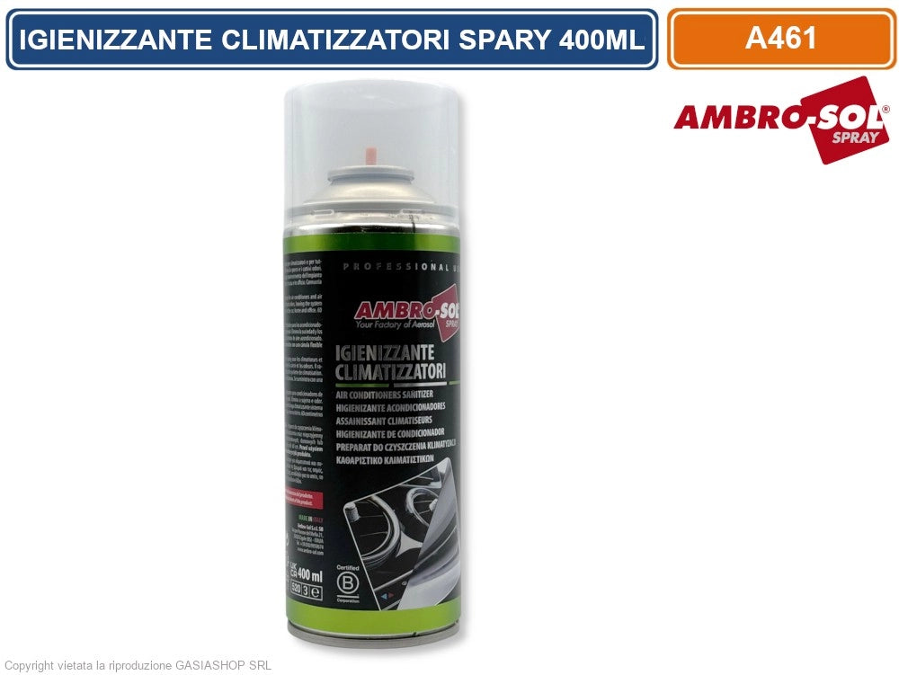 AMBRO-SOL A461 IGIENIZZANTE CLIMATIZZATORI IN BOMBOLETTA SPRAY CON SONDA 400ML