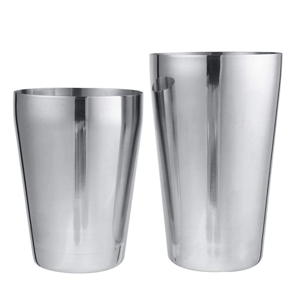 Shaker per cocktail in acciaio inossidabile, capacità 600/450 ml, ideale per uso domestico