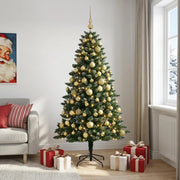 Albero di Natale Artificiale con Palline 210 cm 300 LED 3466587