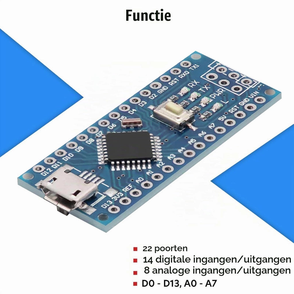 Scheda di sviluppo microcontrollore 1 pezzo con microchip CH340G e cavo USB 5 V 16 MHz interfaccia Micro-USB compatibile con IDE Arduino