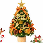 Albero di Natale artificiale da tavolo, altezza 60 cm, con illuminazione