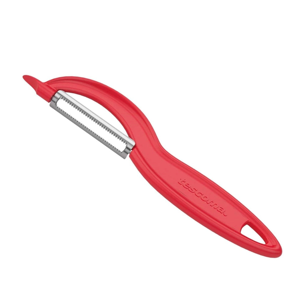 Coltello da cucina con lama seghettata, manico in plastica e acciaio inossidabile
