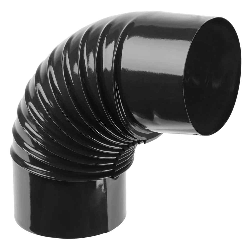 GOMITO SMALTATO PER STUFE ø 13 - 90° nero lucido