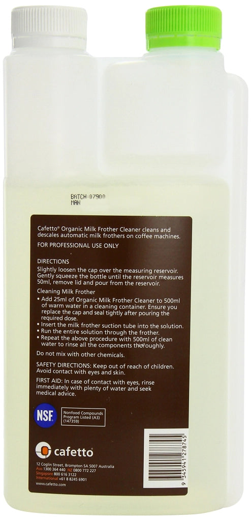 Detergente per montalatte, 1 litro – Biologico, per macchine da caffè espresso