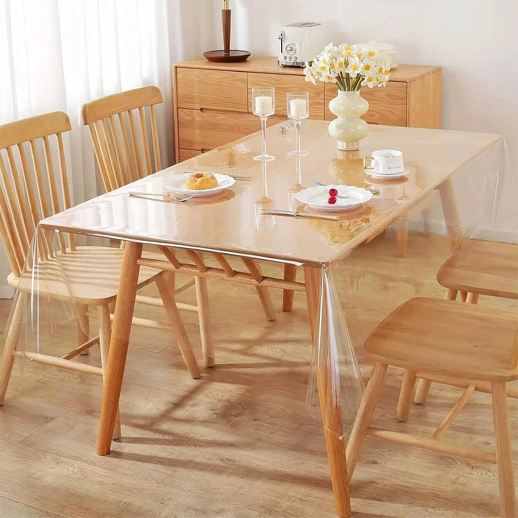 Tovaglia trasparente, 140x180 cm, in PVC, lavabile