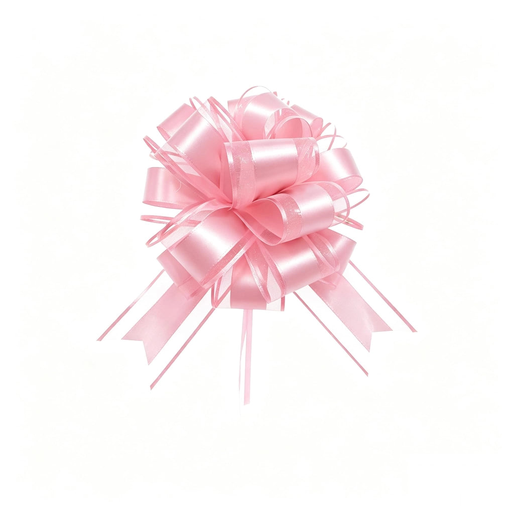 Nastro decorativo rosa chiaro, 25 cm, realizzato a mano, ideale per matrimoni