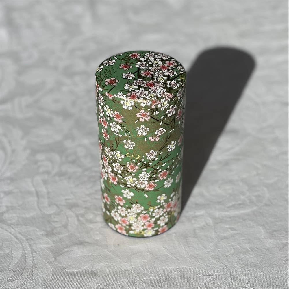 Contenitore per infusi, 150 g, in alluminio, verde, altezza 15,5 cm