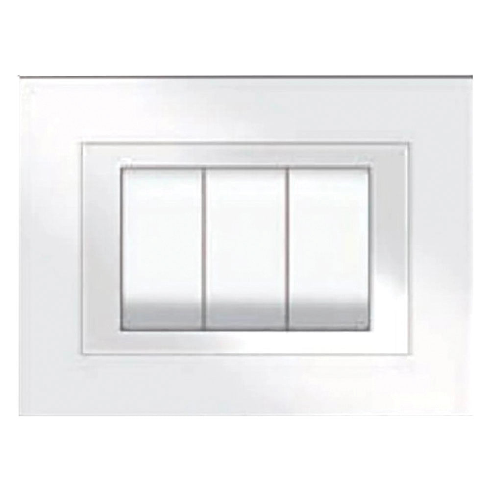 PLACCA COLORE BIANCO 'ELITE' 3 posti - 5703/AW