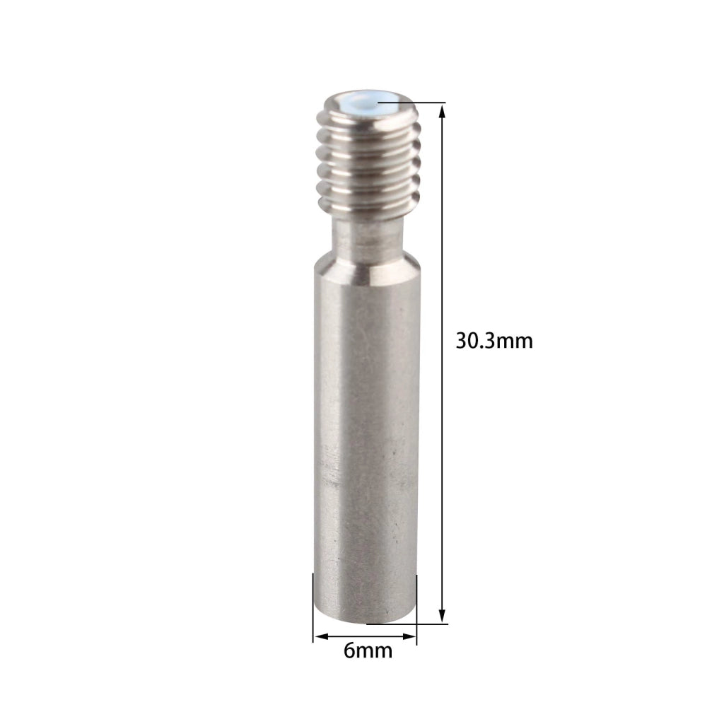 Set di 2 ugelli in acciaio inossidabile con tubo in teflon per stampanti 3D