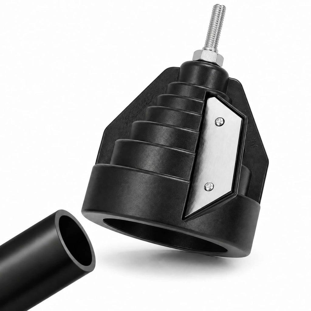 Raschietto per tubi in PE/PP, manuale, 63 mm, acciaio temprato