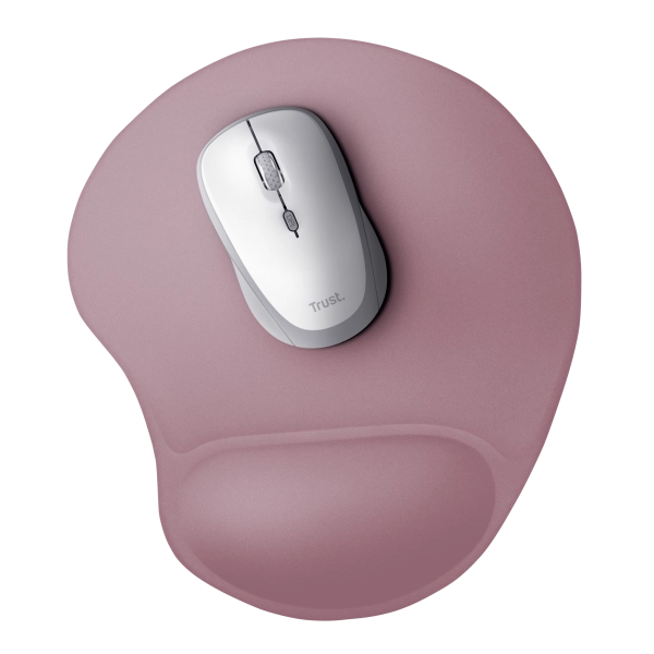 TRUST TAPPETINO/MOUSEPAD ERGONOMICO CON POGGIAPOLSO - BIGFOOT - ROSA