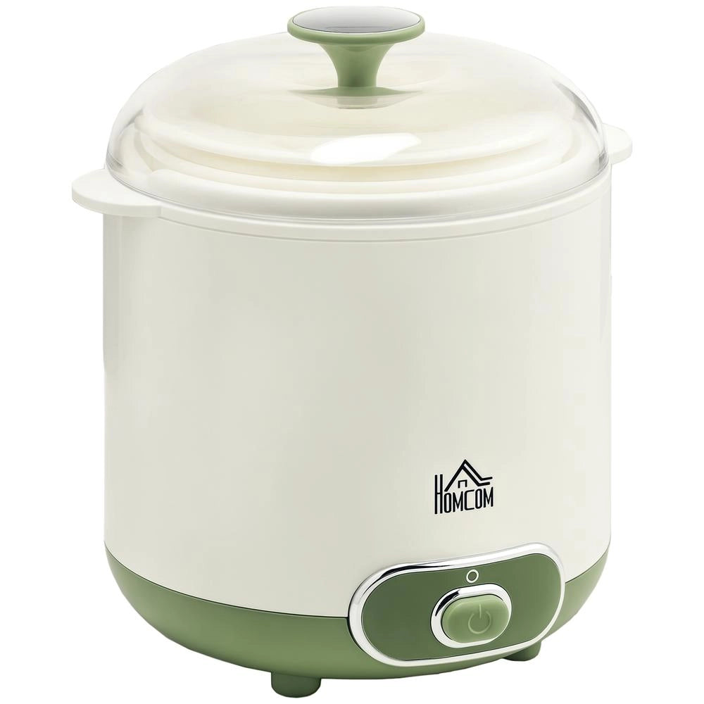 Yogurtiera per Yogurt Greco 1,5 L con Filtro e Coperchio 20 W, Macchina per Yogurt Compatta per Uso Domestico, 19,5x17,5x21,4 cm, Bianco
