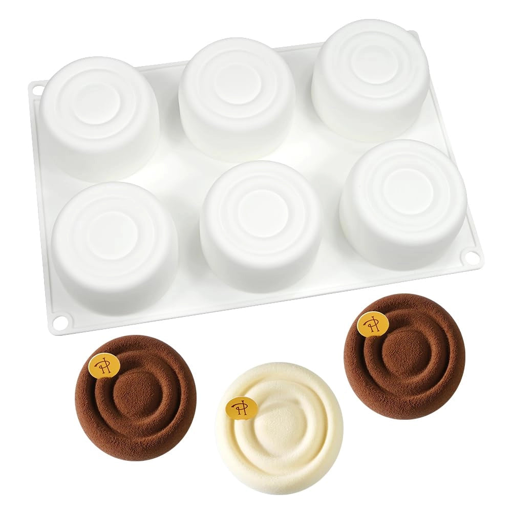 Stampo in silicone per torte, cilindrico, 26x17x3,8 cm, resistente al calore