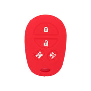 Custodia in silicone per telecomando Toyota a 4 tasti, modello CV2418, colore rosso