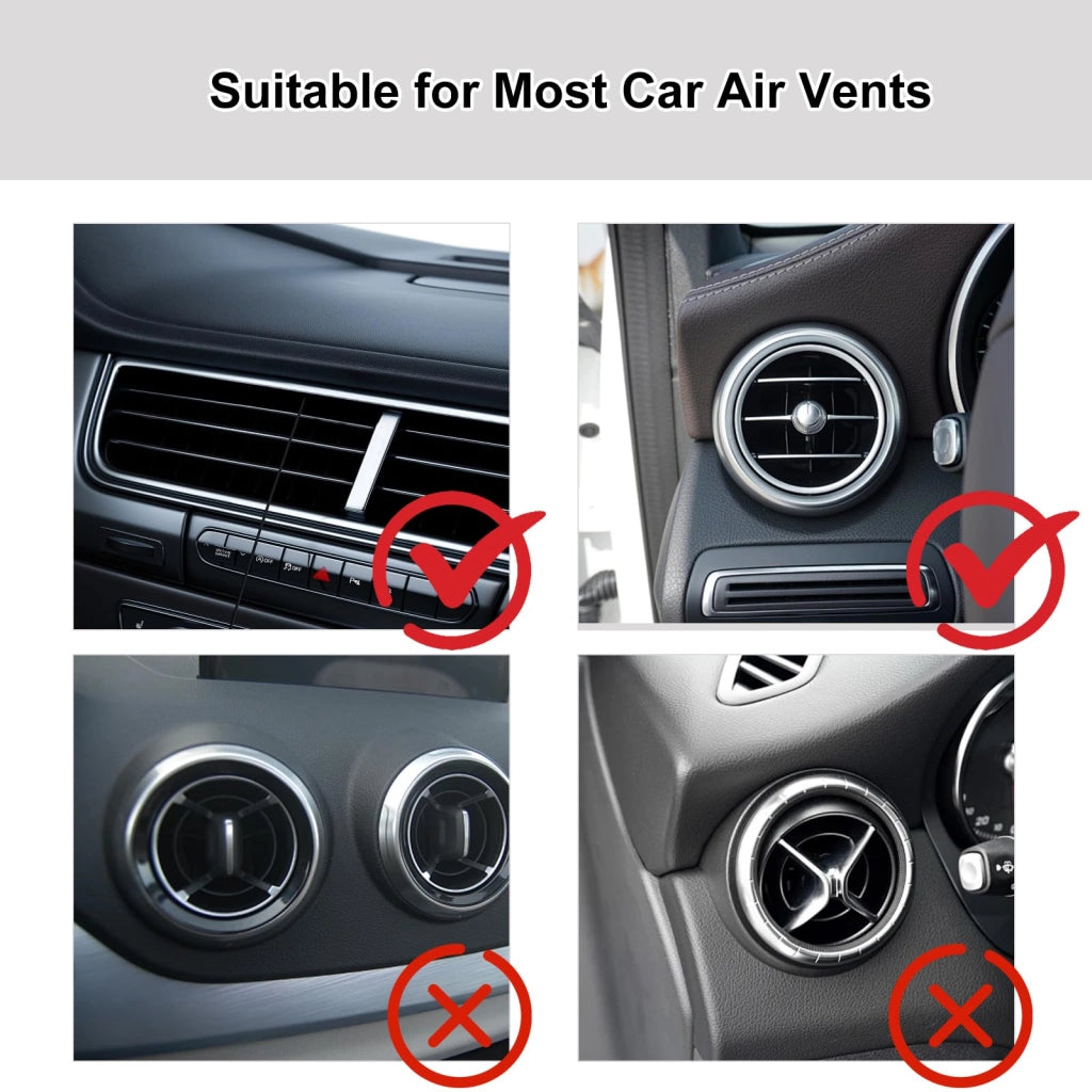 Set di 2 supporti magnetici in acrilico per fotocamere per auto, dimensioni 3,5 x 2,4 pollici