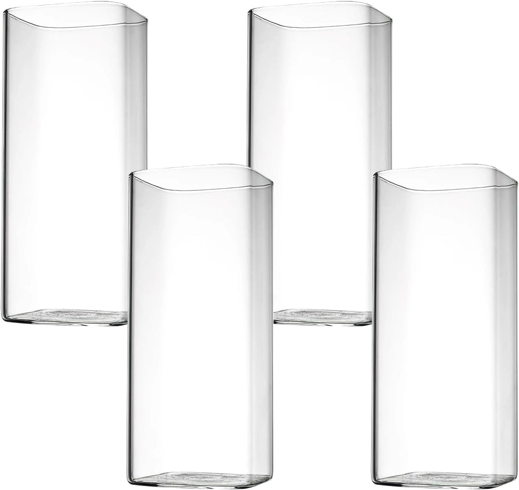 Set di 4 bicchieri da cocktail, capacità 400 ml, design elegante e sottile