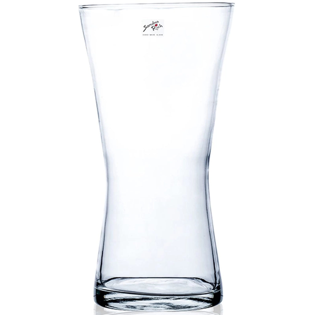Vaso in vetro rettangolare, trasparente, alto 36,2 cm