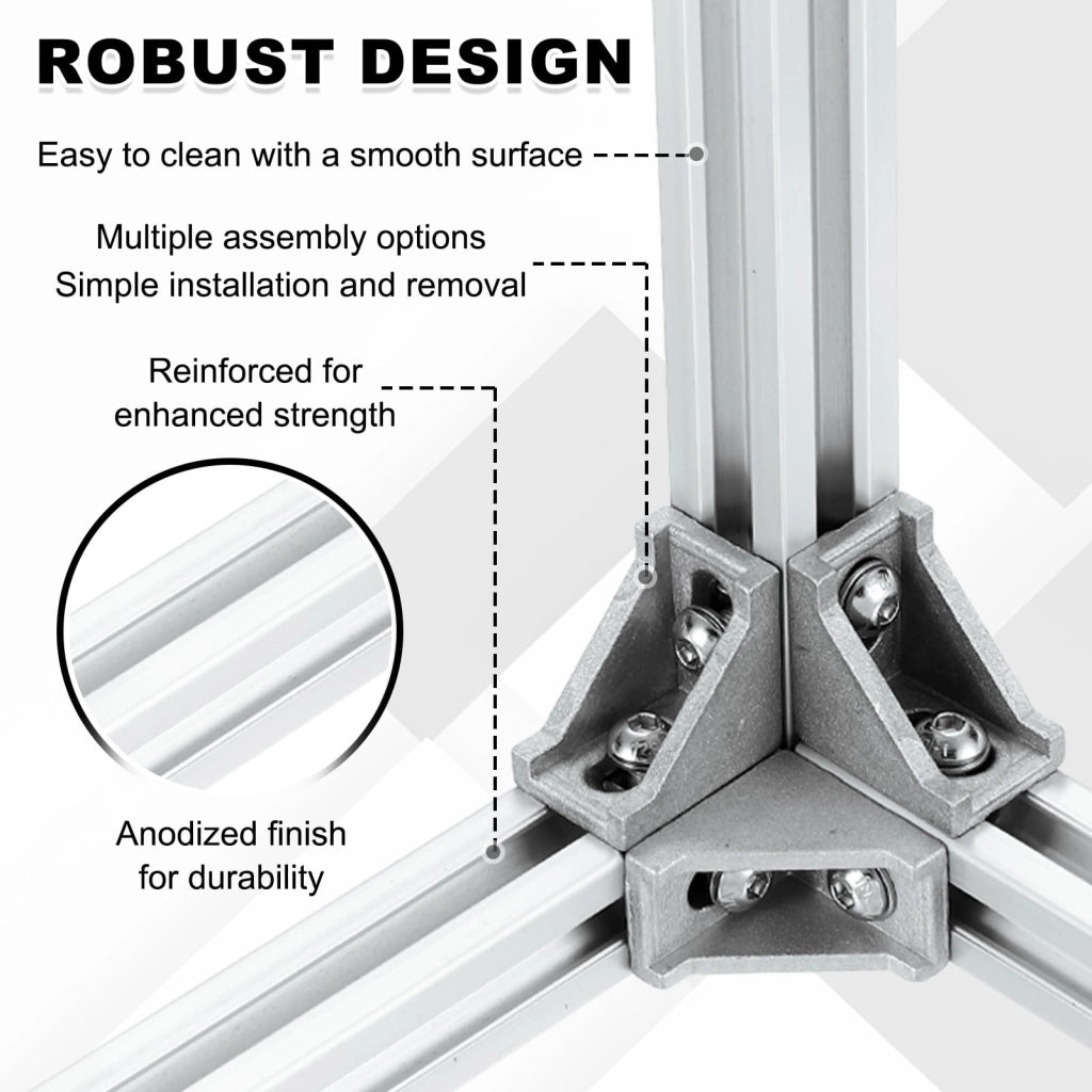 2 profili in alluminio da 250 mm, modello 2020, con scanalatura a V, anodizzati, per stampanti 3D e progetti fai-da-te