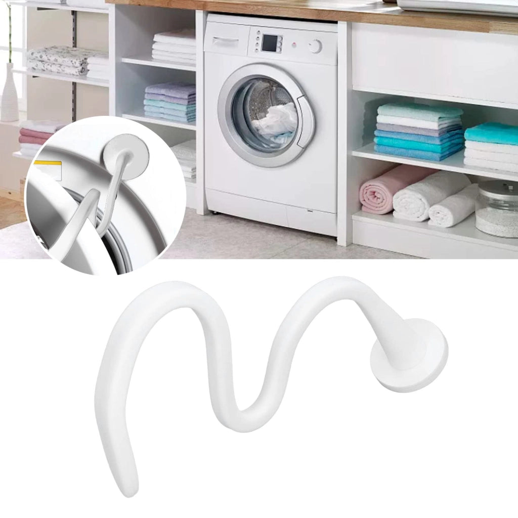 Fermalavello magnetico per lavatrice, flessibile, regolabile, bianco