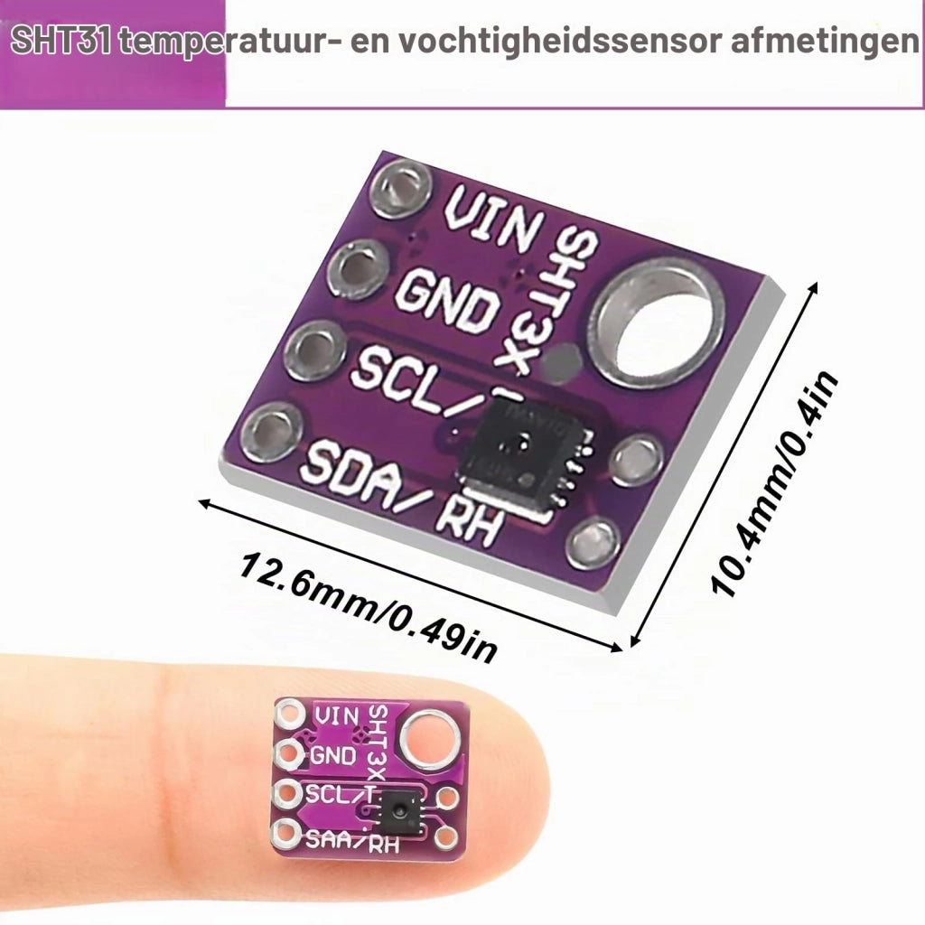 Sensore di umidità SHT31-D, confezione da 3, interfaccia I2C, compatibile con Arduino