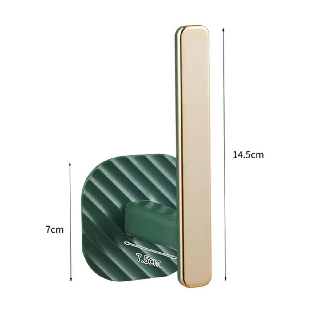 2 ganci adesivi per tende, colore verde, dimensioni 14,5 x 7 cm, multifunzione
